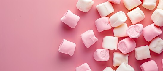 Aufkleber - Marshmallows adoration with copy space image