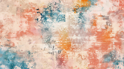 Poster - Vintage retro concepts illustrated by abstract grunge background with colorful texture and rough structure