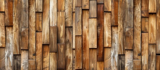 Aufkleber - A durable teak wood design suitable for outdoor furniture and wallpaper with ample copy space image