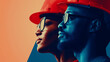 © ALLAI - Close-Up of Multicultural Engineers in Hard Hats