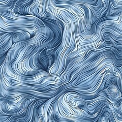 Fototapete - Abstract Blue Swirls Background. A digitally created abstract background with blue swirls and lines.