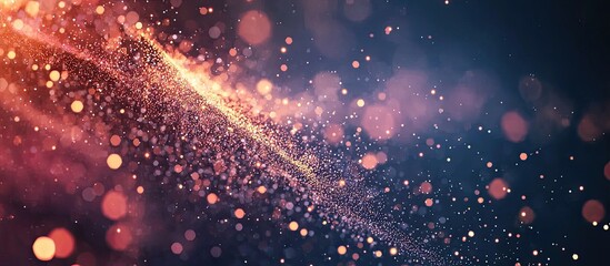 Poster - Abstract particles in a clean digital technology presentation for corporate business broadcast background
