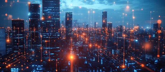 Poster - Advanced AI Wireless Urban Environment Enhanced by High Speed Satellite Connectivity Technology Inspired AI Rendering