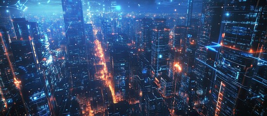 Poster - Advanced AI Wireless Urban Environment Enhanced by High Speed Satellite Connectivity Technology Inspired AI Rendering