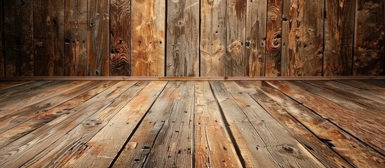 Fototapete - free wood texture background with copy space image for product or ad copy design