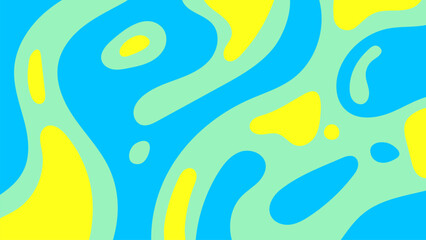 Poster - Yellow Blue abstract background. Modern design template for web cover
