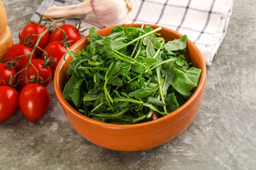 Arugula and spinach mix salad