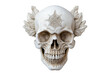 © AIsofeel - Intricate skull design featuring ornate leaves and a star pattern, perfect for gothic or decorative themes.