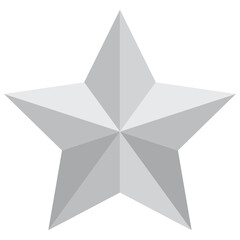 Poster - Silver star vector. Silver star. Vector illustration