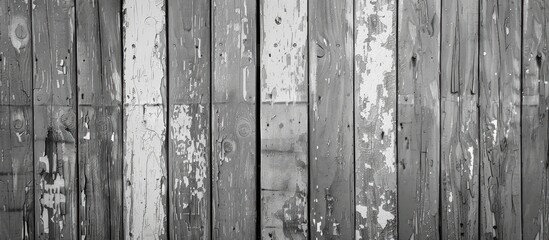 Wall Mural - Wooden texture in gray as a copy space image