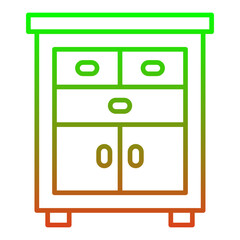 Sticker - Night stand Icon