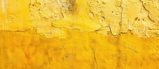Aufkleber - Background with yellow cement or concrete wall texture suitable for copy space image