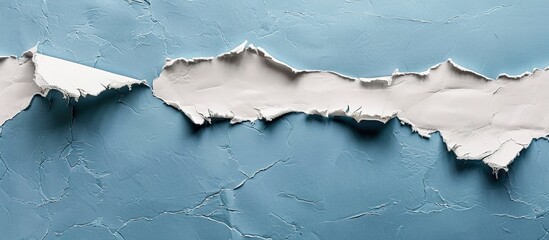 Aufkleber - Creating a torn paper texture for a copy space image background demonstrates that creativity requires patience