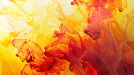 Leinwandbilder - A stunning visual of red and orange smoke billows that mimic the appearance of flames, creating a warm and intense abstract composition full of energy and vigor.