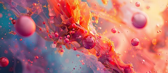 Poster - Vivid and juicy abstracts with a copy space image