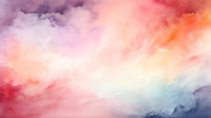 Wall Mural - light watercolor abstract background gentle gradient pastel softcolor pink white and blue blank draw