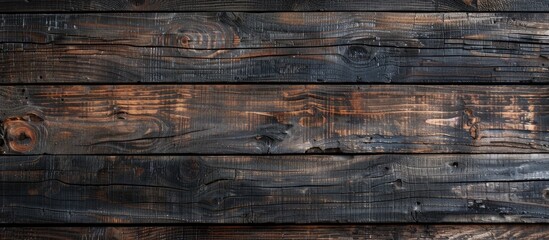 Wall Mural - Wood texture grunge background with copy space image on Wood plank pattern, captured from a top view perspective.