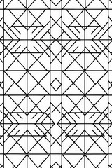 Poster - This image features a complex geometric pattern with intersecting lines that form various shapes and angles, giving a modern abstract feel suitable for artistic projects.