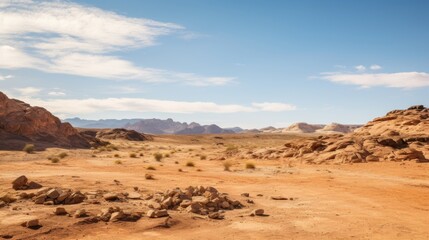 Sticker - Desert landscape panoramic view