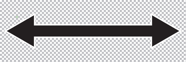 Poster - Double arrow icon set . two side arrows icon vector. Double arrow icon transparent background . EPS 10.