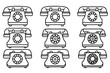 © Ove - Old telephone line art work depicting early telephone technology
