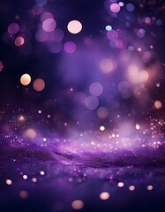 Wall Mural - Purple abstract background with bokeh