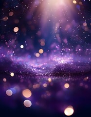 Wall Mural - Purple abstract background with bokeh