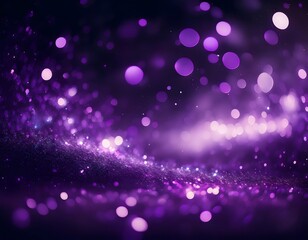 Wall Mural - Purple abstract background with bokeh