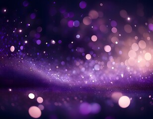 Wall Mural - Purple abstract background with bokeh