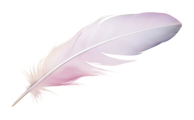 Sticker - PNG Feather white white background lightweight.