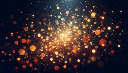 Wall Mural - Gold background with bokeh