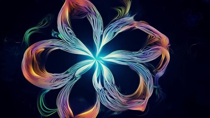 Poster - This Colorful floral design with intricate details and bright petals on a dark backdrop.