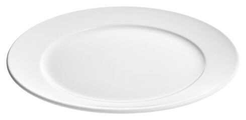 Sticker - PNG White round plate porcelain platter saucer.