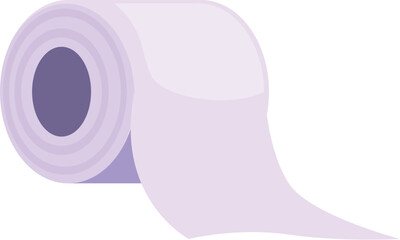Poster - roll of soft toilet paper is unrolling, ready to be used for bathroom hygiene and personal care