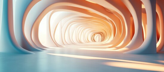 Poster - 3D Rendered Digital Background of Architectural Wallpaper