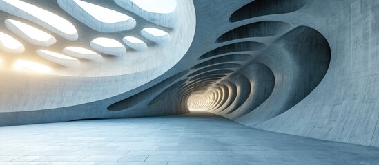 Poster - 3D Rendered Digital Background of Architectural Wallpaper