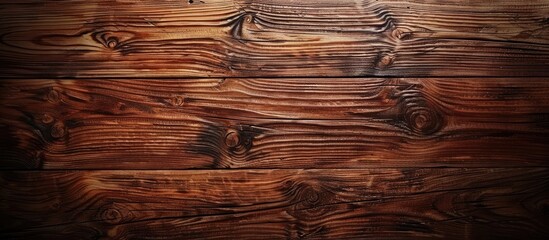 Poster - Top view of a wooden table with copy space image perfect for a food background