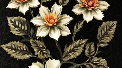 Poster - This beautiful floral arrangement blooms with vibrant colors and intricate details.
