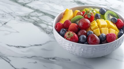 Wall Mural - The bowl of fresh fruits