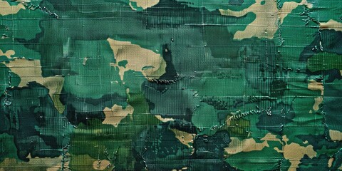 Wall Mural - Modern Green Camouflage Pattern