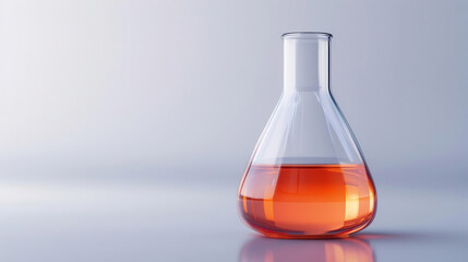 isolated science beaker on white background close up, science, realistic, double exposure, chemistry