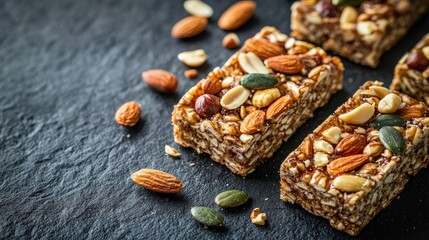 Wall Mural - Top view of walnuts. Selective focus