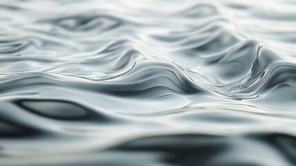 7. **Calm waves of soft gray and silver creating a serene and smooth texture