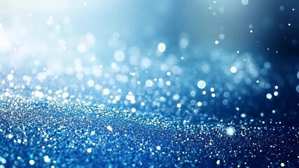 Poster - Winter bokeh lights abstract background. Blurred shiny glitter particles backdrop. Defocused light. Holiday snow effect. Magical and dreamy. New Year and Christmas. 