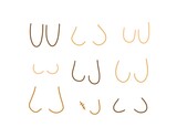 pattern female breast types diversity, nudity body sexuality, positive . 