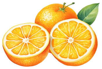 Poster - PNG Grapefruit orange lemon slice.