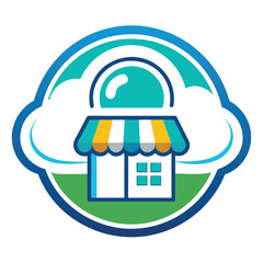 Fototapete - cloud computing technology