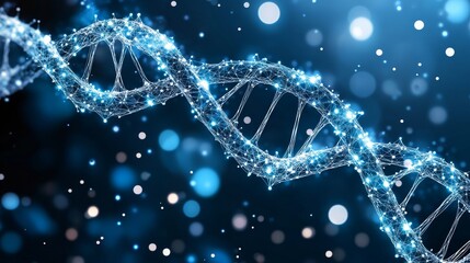 Poster - Science chemical and biotechnology concept, health care design, genetic engineering and molecular structure