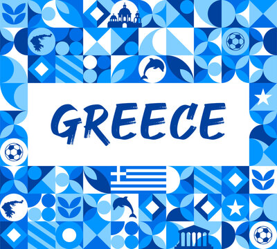 Greece Independence Day typography poster. 