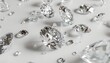 © Artur - Scattered Clear Cut Diamonds on a White Surface Under Natural Light